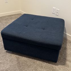 29" Wide Upholstered Storage Ottoman