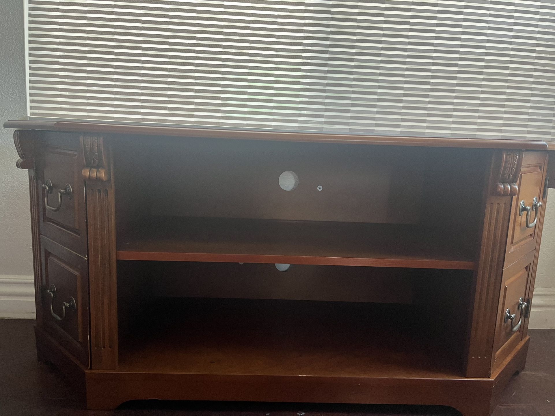Solid Wood TV Stand / Media Console with Storage