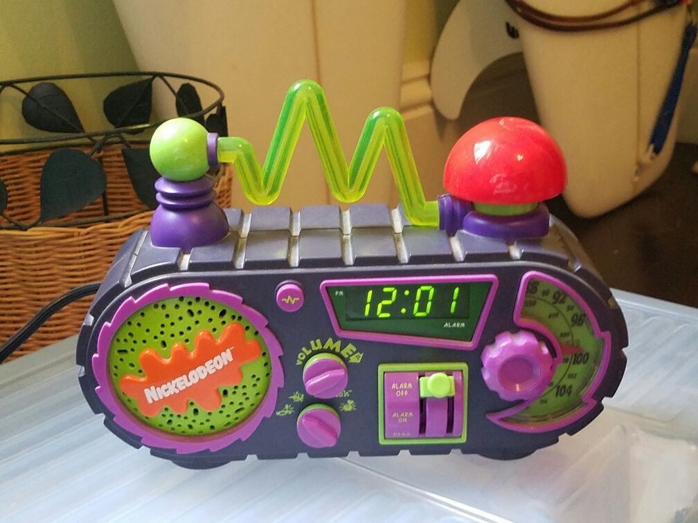 Vintage Nickelodeon alarm clock