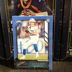 Justin Herbert Playbook Rookie Card 