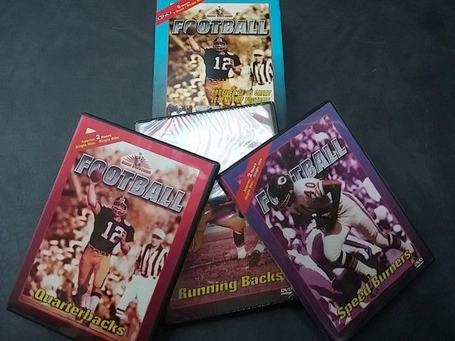 3x DVDS Box Set: Old Time NFL/AFL Football Greats 6hrs