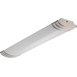 Lithonia Lighting 10813 BN 1x4 Foot 2-Lamp 32 W 120 Volt Brushed Nickel T8 Linear Fluorescent Fixture