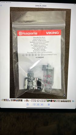 Husqvarna Viking Adjustable Bias Binder
