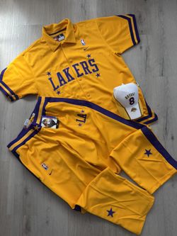 Vintage nike los angeles lakers warm up suit