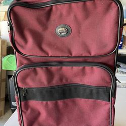 Burgandy Small Carry On Suitcase