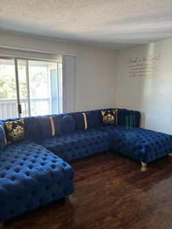 Navy Double Sectional