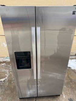 KENMORE STAINLESS STEEL SIDE BY SIDE REFRIGERATOR