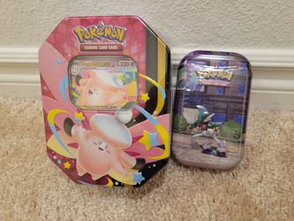 Pokemon Cards Mega Moonlit AND Lumiose city Tins. Sealed