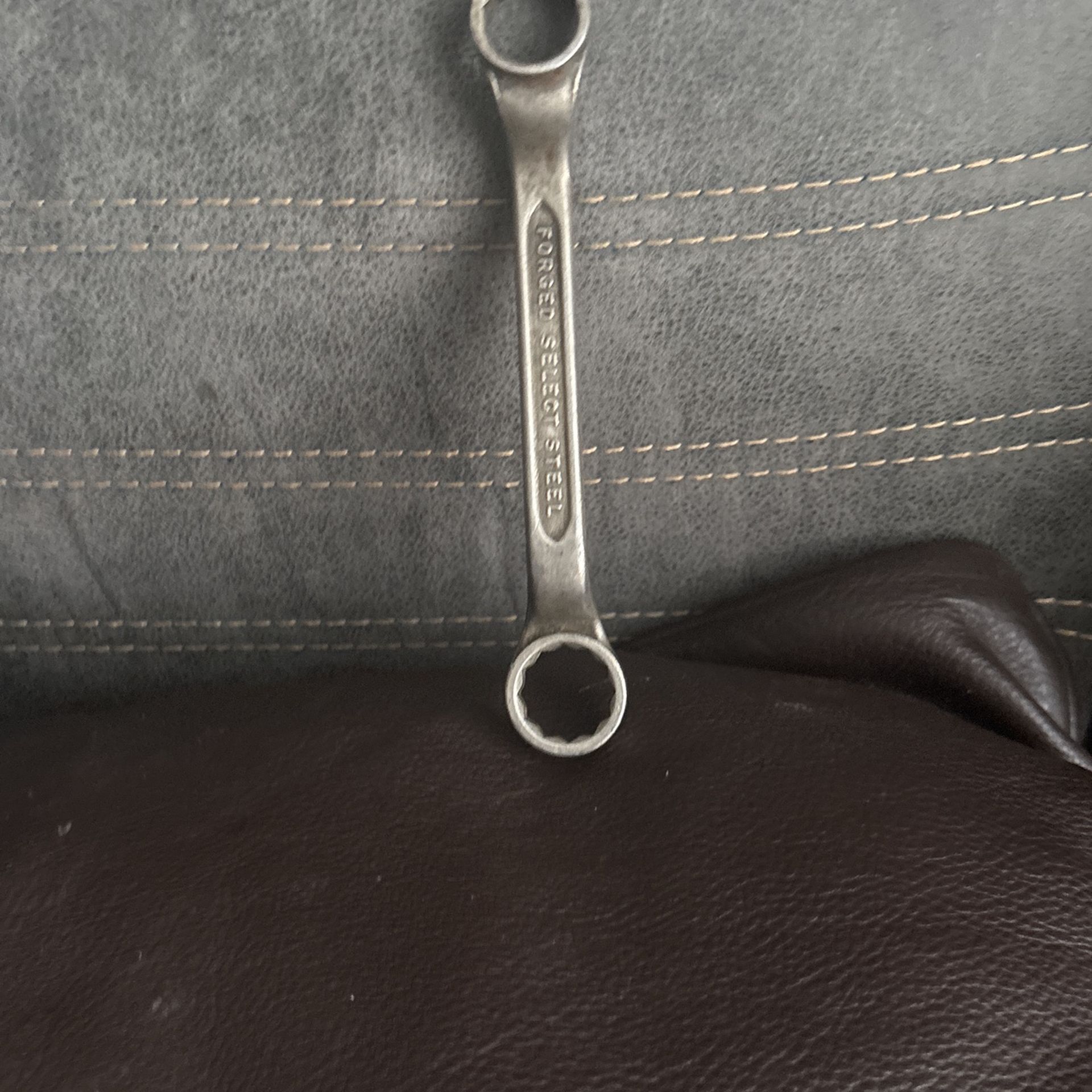 Vintage Indestro Short double box end wrench 932 1/2" x 9/16" USA