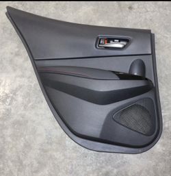2025 Toyota corolla GR backseat door panels with red stitching