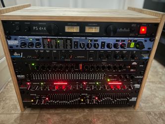Recording studio Rack gear equipment