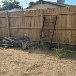 Free wood fence, removed it & you haul it away bring help read add first