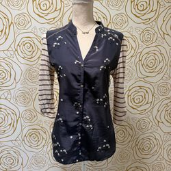 Anthropologie Tiny Sailboat Stargazing Blouse