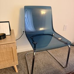 Blue Translucent Chairs (Four)