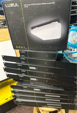 Luxul switch and router, wap controller