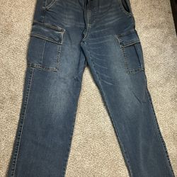 Arizona Jean Co. Men’s Denim Cargo Joggers - Size L