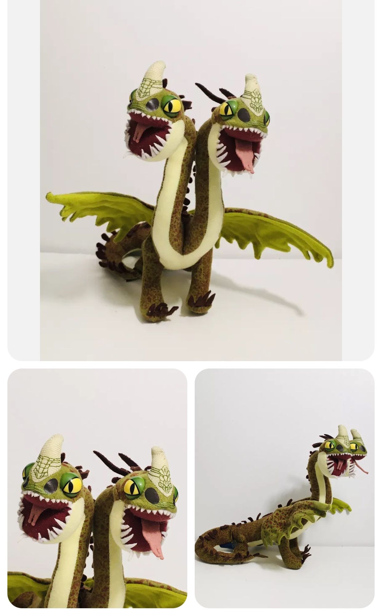 DreamWorks How to Train Your Dragon Belch & Barf Two Headed Plush