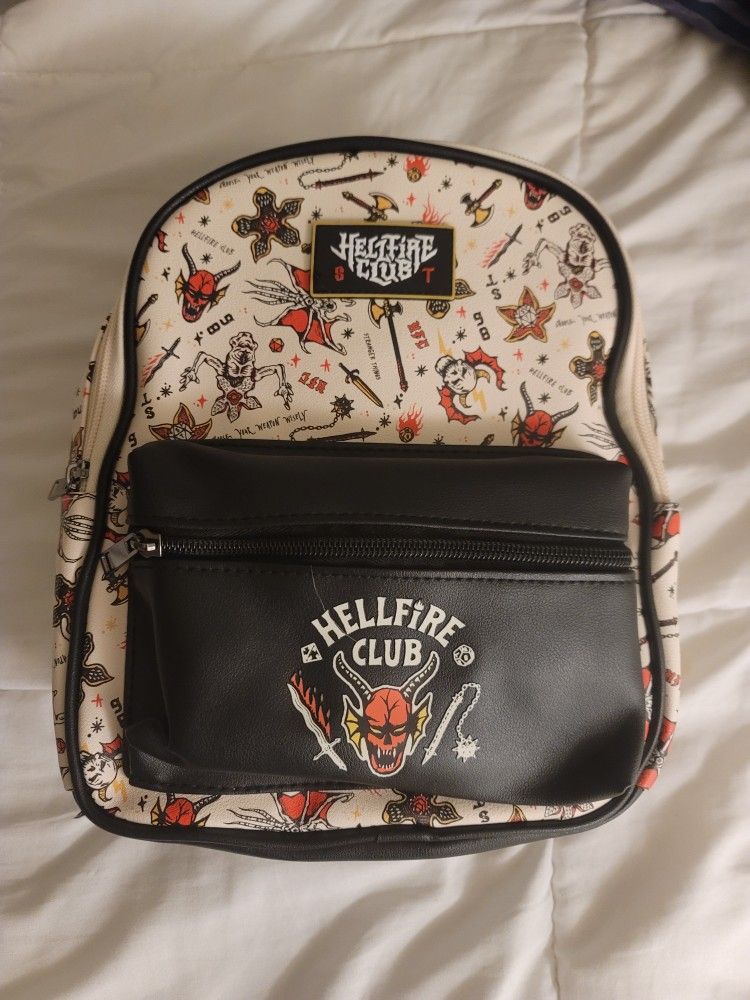 Strange Things Hellfire Club 10.5" Mini Backpack Brand New