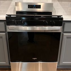 Brand New Whirlpool Gas Range Stove (Never Used) – Stainless Steel – 5 Burner