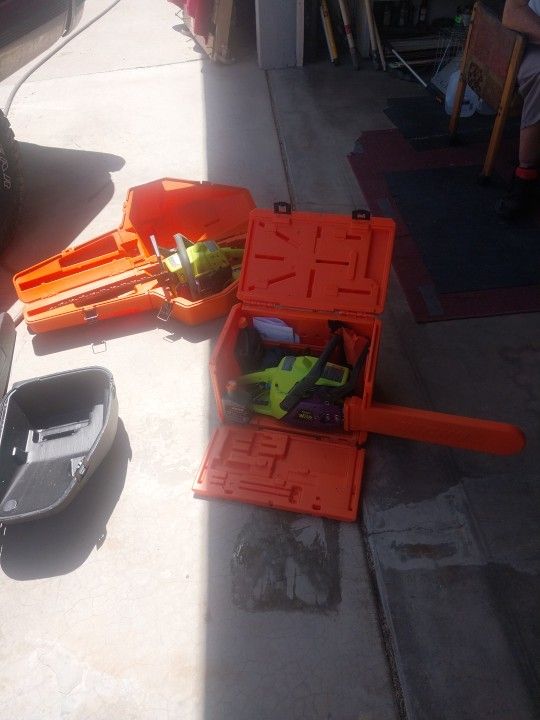 Two Poland Chainsaws Like Brand New