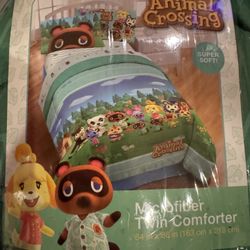 Animal Crossing Microfiber Twin Comforter - New Horizons Theme!