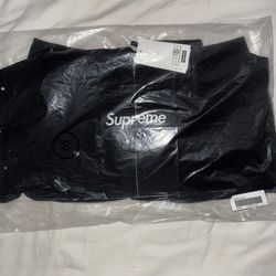 Supreme Maison Margiela Zip-Up Box Logo Hooded Sweatshirt Size S