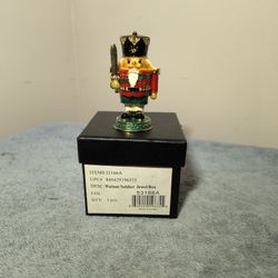 Walnut Soldier Jewel Box 