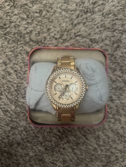 Rose Gold Fossil Watches 