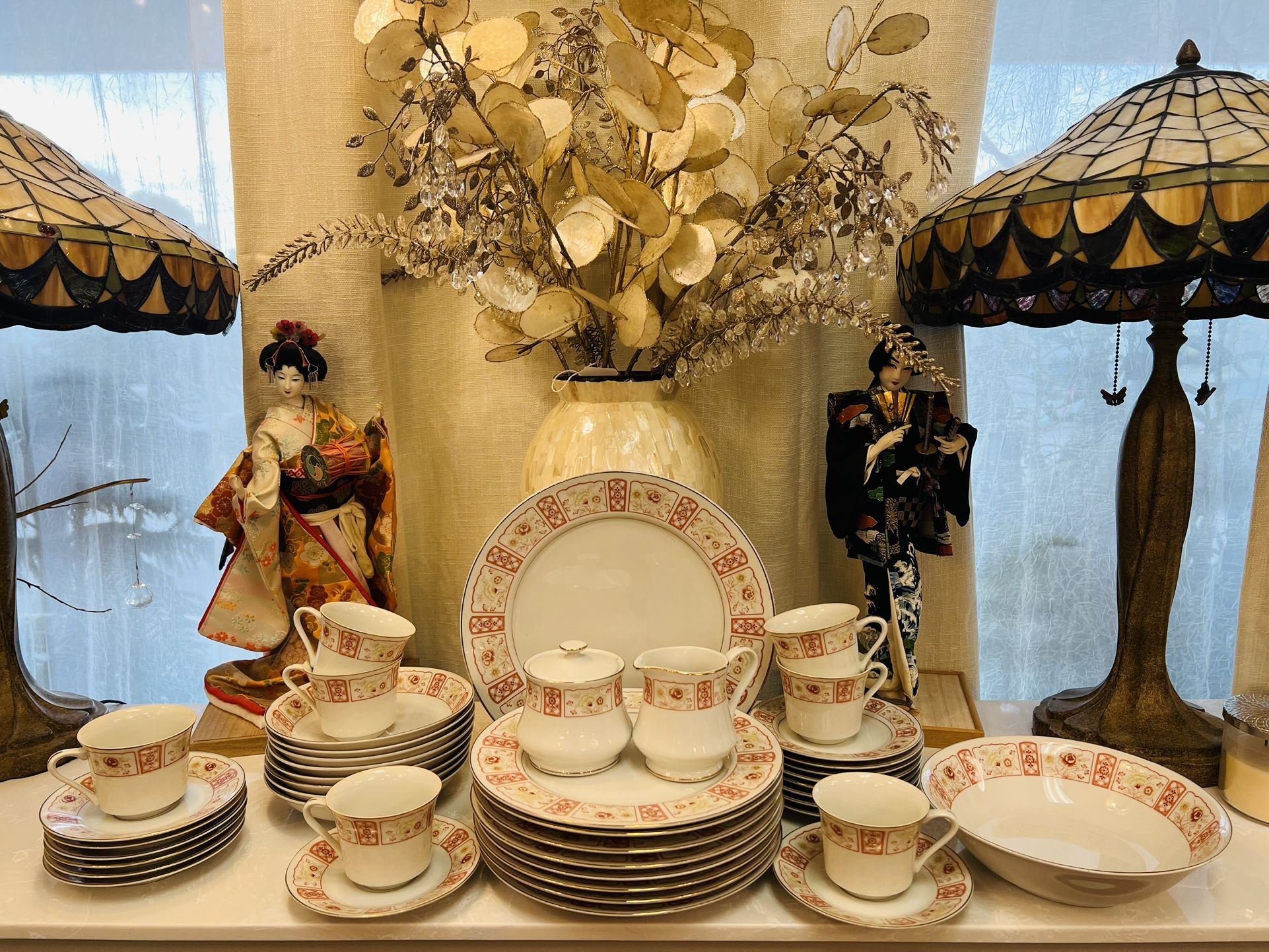 Vintage dinnerware sets Moonlight 4107, Made in Japan