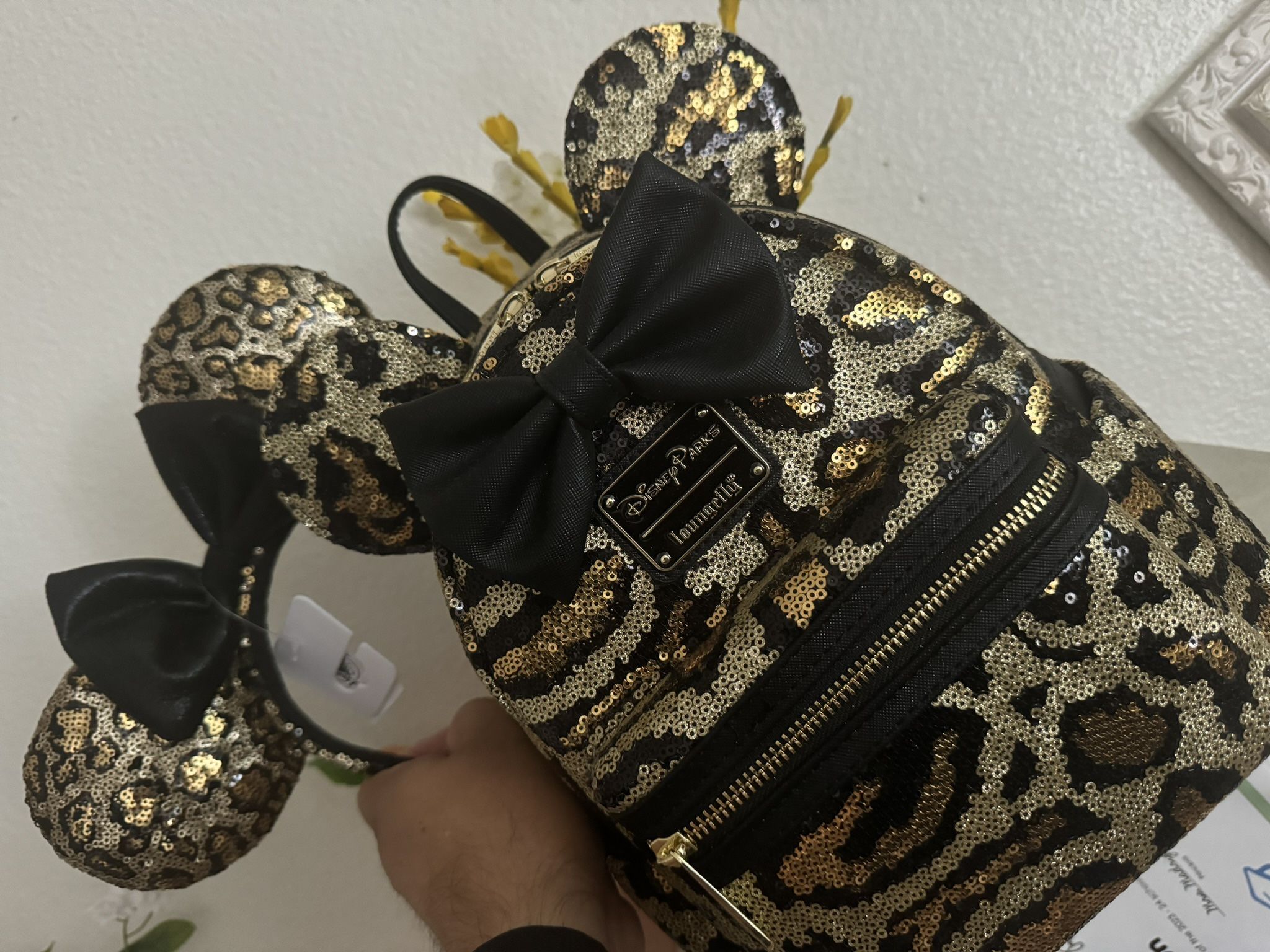 Leopard Sequins Loungefly Set Disney Parks Exclusive