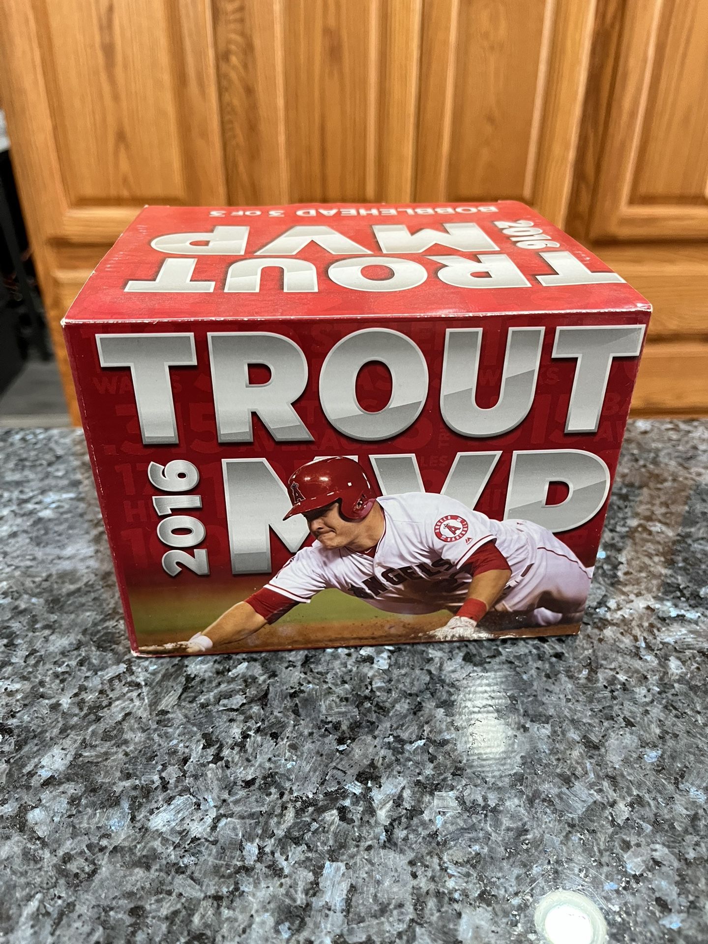 Mike Trout Los Angeles Angels of Anaheim 2016 MVP Bobble Head MVP SGA BOBBLE 3 OF 3. Brand new only removed from the box to take these pictures. Smo