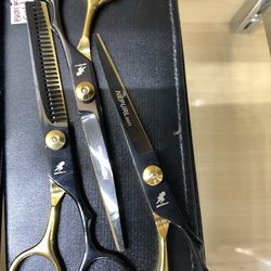 Barber shears tijeras set