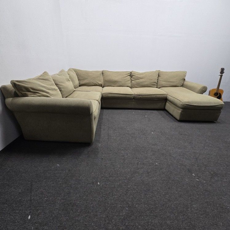 Large Comfortable Sectional Sofa Couch With Washable Pillows - Can Deliver