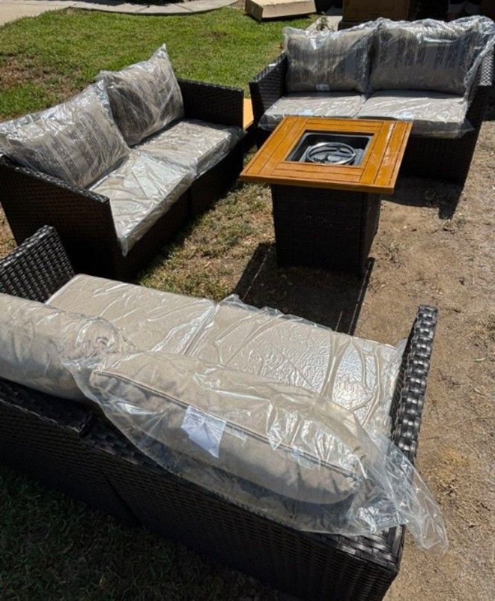 Fire Pit Propane Deep Seating Cushions High Quality Patio Furniture Outdoor Furniture Patio Set π