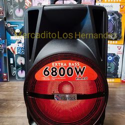 Karaoke Bluetooth Party Speaker 12" WOOFER 🔋LONG 8hr Battery 🔋+++ - Wireless MIC HDAudio 🎶📲2026