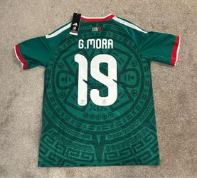 Gilberto Mora Mexico National Team Adidas Soccer/Futbol Home Green Jersey 2026 FIFA World Cup Mens Boys   Adult Sizes  S-2XL.