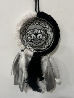 Furry Soft Harley Davidson’8 Dreamcatcher Handmade