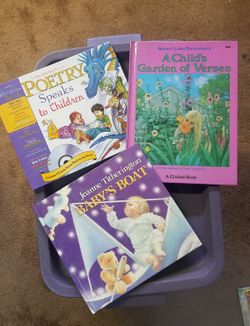 Children's books, poetry and CD 3 book bundle