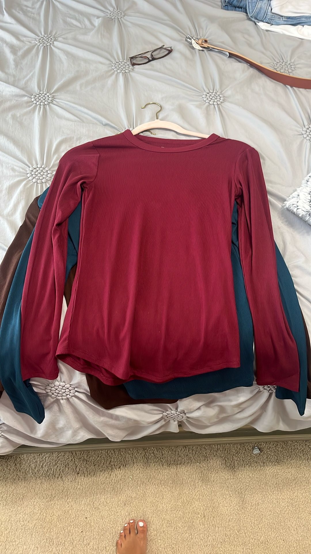 3 long sleeve shirts xs (0-2) no boundaries