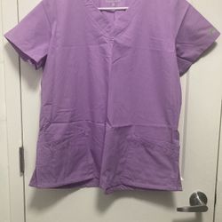 SCRUB TOP (LARGE/LAVENDER) 👩‍⚕️