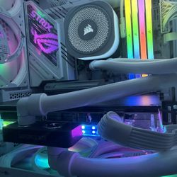 ULTRA HIGH-END GAMING SETUP – RTX 5090 Liquid – 64GB DDR5 – 165Hz ROG Monitor 🔥 