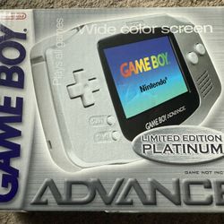 NEW Nintendo Game Boy Advance AGB-001 Limited Edition Platinum Sealed SELL/TRADE
