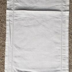 Crisp White Linen  Tablerunner New