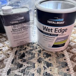 Total Boat Wet Edge Paint 1 Gal Gloss White