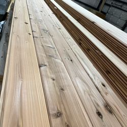 1x6x12’ Cedar Tongue And Groove Siding
