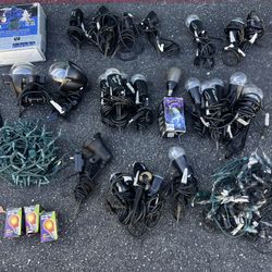 HUGE Bundle Of 25 Yard Lights Halloween Christmas Holiday Lighting $500+ Value