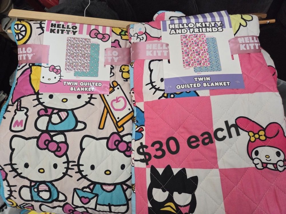 Hello Kitty Twin Quilt Blanket