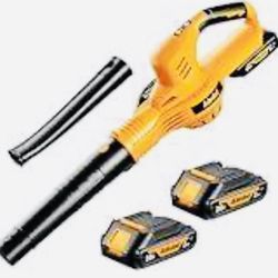Leaf Blower Cordless 20v Powerful Electric Leaf Blower With 2 Battery