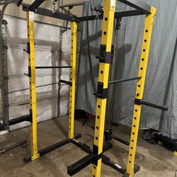 Hulk fit Power Rack with Lat Pulldown and Low Row attachment