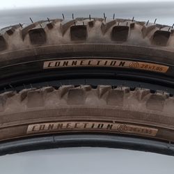 MTB / mountain bike tires, 26er / 26" x 1.95", two pairs available